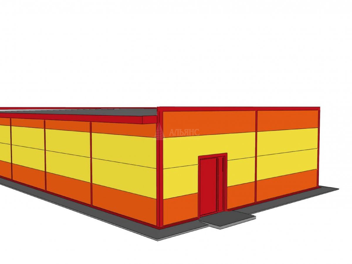 3D визуализация Магазин из сэндвич-панелей - фото 8