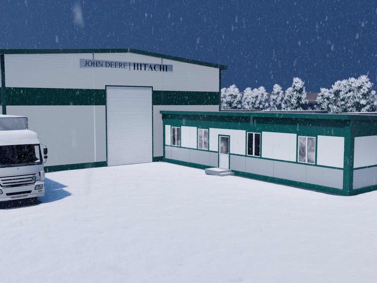 3D визуализация СТО из сэндвич-панелей - фото 6