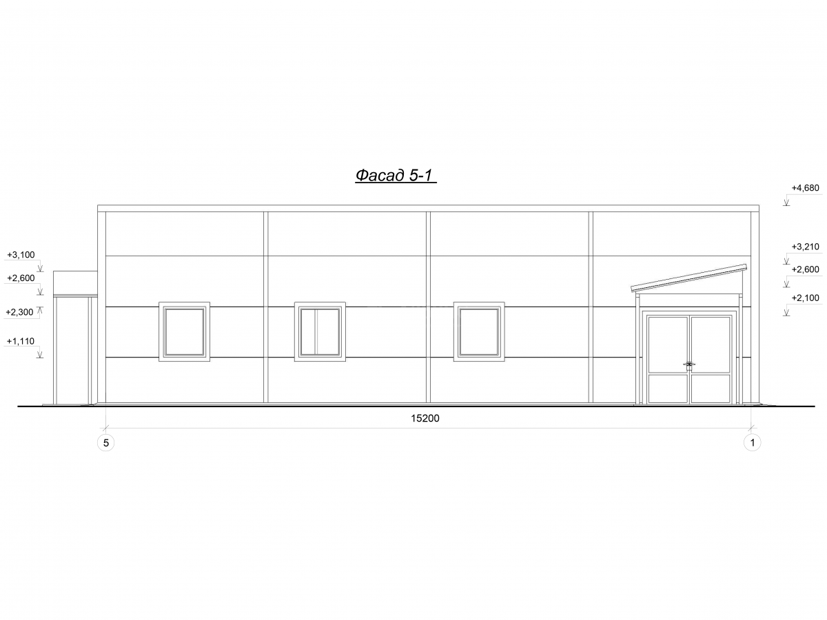 3D визуализация Контрольно-пропускной пункт из сэндвич-панелей - фото 10