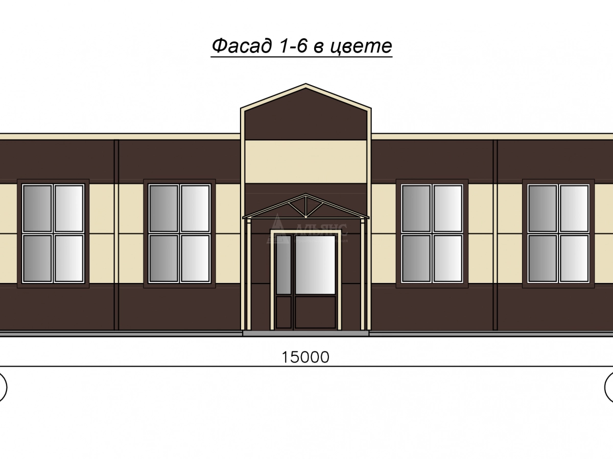 3D визуализация Кафе-столовая из сэндвич-панелей - фото 11