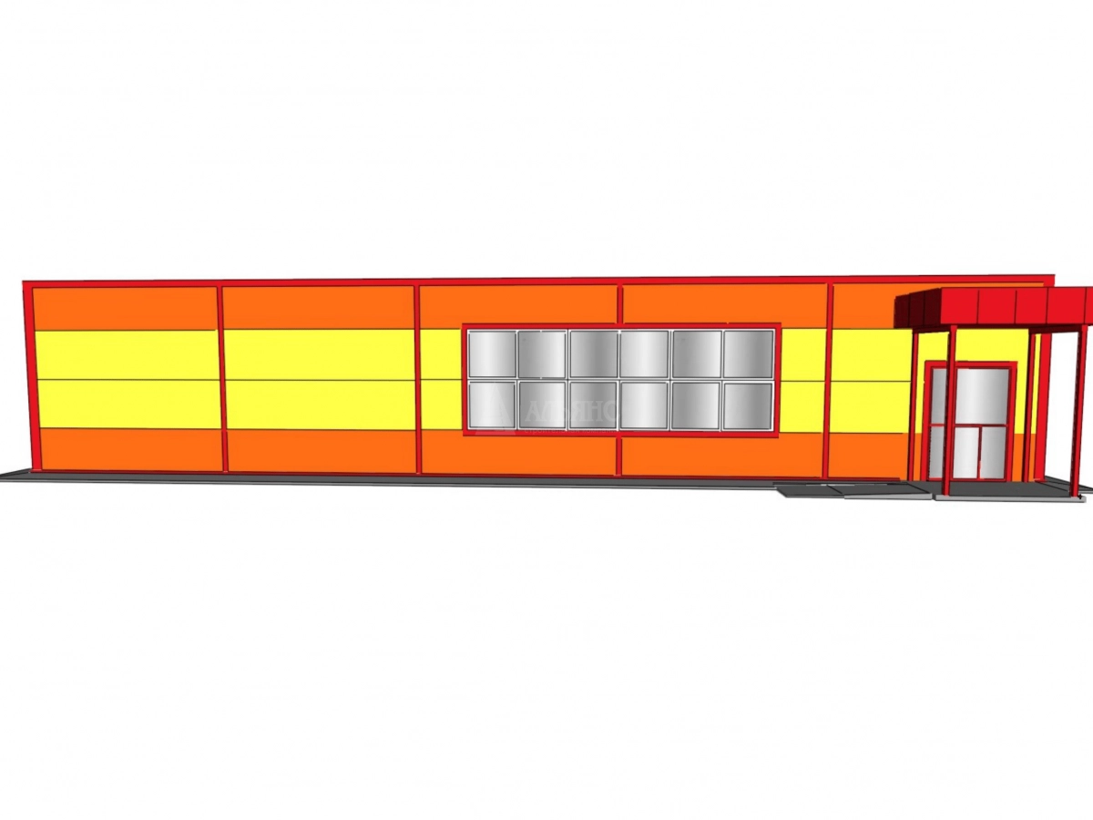 3D визуализация Магазин из сэндвич-панелей - фото 6