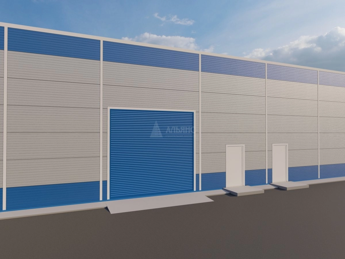 3D визуализация Ангар-склад из сэндвич-панелей - фото 3